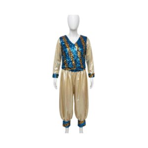 Golden & Blue Sequin Western