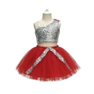 Red & Silver Sequin Western