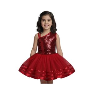 Red Sequin Western Dance Dress