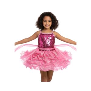 Pink Sequin Western Dance Dress